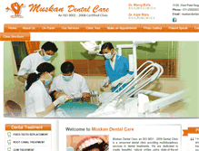 Tablet Screenshot of muskandentalcare.com